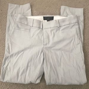 Banana Republic baby blue stripped Sloan Crop pants